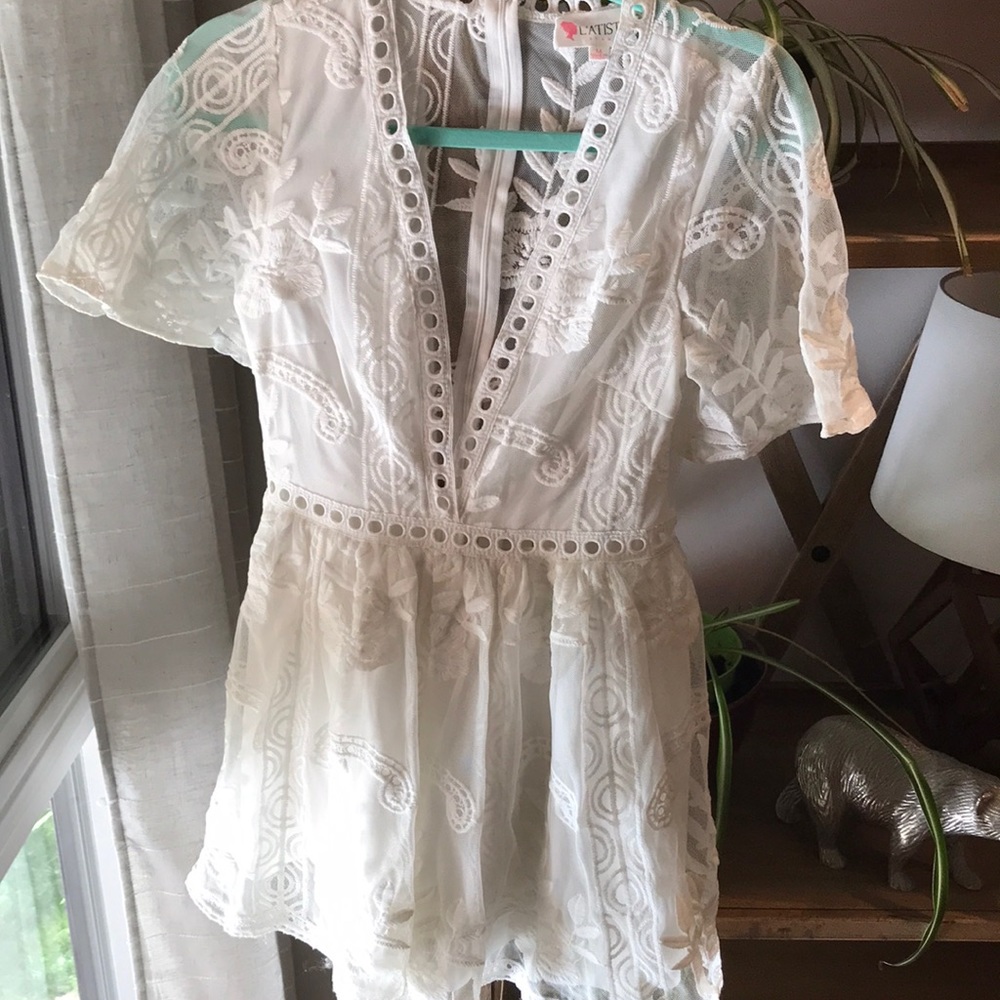 Lace see-through jumper